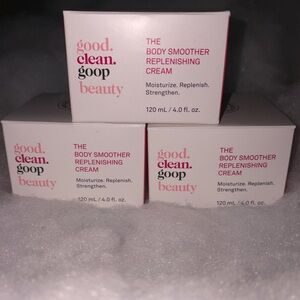 NEW! 3 Jars Goop Beauty The Body Smoother Replenishing Cream 4oz each